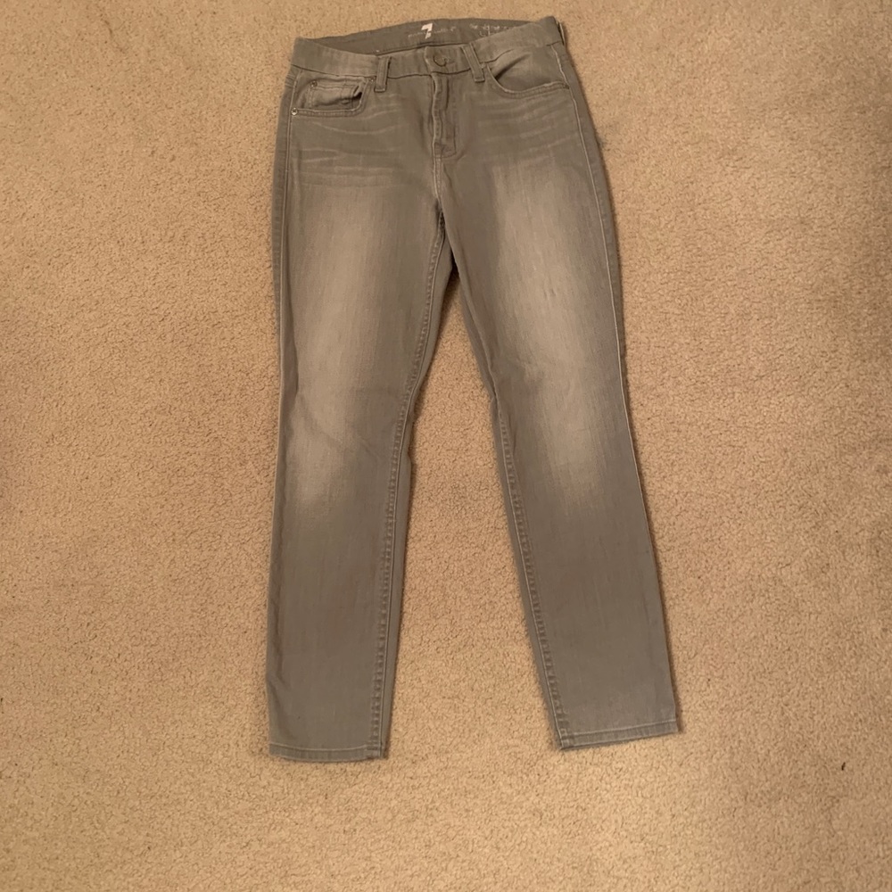 faded grey jeans